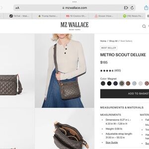 MJ WALLACE CROSSBODY METRO BAG
